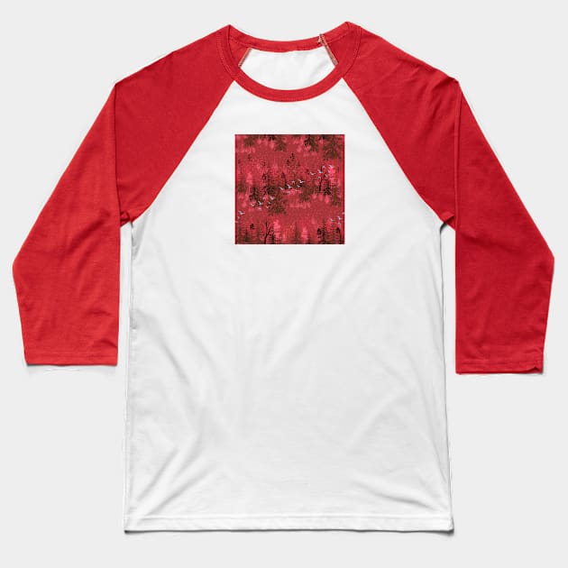 Crimson Forest Baseball T-Shirt by Salzanos